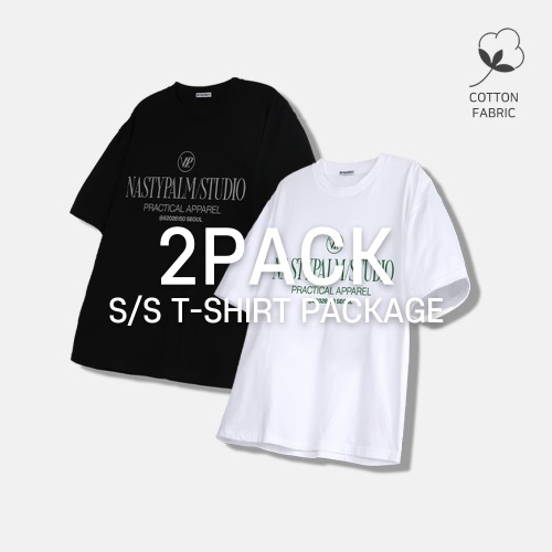 [2PACK] NP 프랙티컬 로고 티셔츠 2COLOR