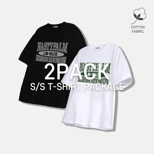 [2PACK] 디자인 디비전 로고 티셔츠 2COLOR