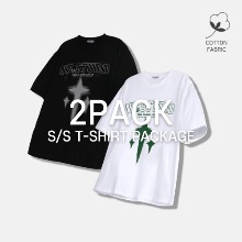[2PACK] NP 크로스 로고 티셔츠 2COLOR